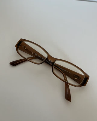 Vintage Juicy Couture Drama Queen 01X7 Brown Crystal Glasses Frame From Italy - Image 1 of 4