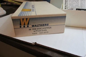 Walthers HO Scale 36' Rib Side Hopper w/ Peak Ends N & W 932-3019 - Picture 1 of 2