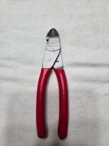 Snap-on Tools USA NEW RED Soft Grip 7" VectorEdge Diagonal Cutter 87BCF - Bild 1 von 8
