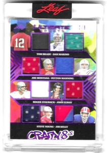 BRADY, MARINO, MONTANA, MANNING, STAUBACH, ELWAY (Crazy 8s) 2024 Leaf #2 of 8 🔥 - Picture 1 of 2