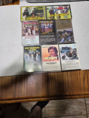 TEJANO/ NORTENO/ TEX-MEX VARIOUS MEXICAN ARTISTS 8 CASSETTES VERY GOOD - Image 1 of 2