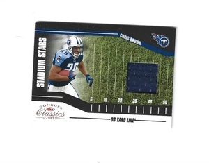 Camisetas Donruss Classics Stadium Stars 2005 línea de 30 yardas #SS45 Chris Brown/199 - Imagen 1 de 2
