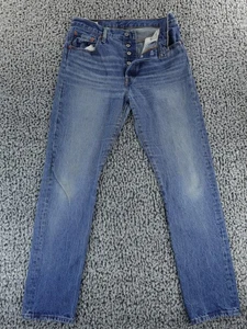 Levis 501 Premium Damen Original Fit Jeans Medium Wash Button Fly Größe 30x31 - Bild 1 von 14