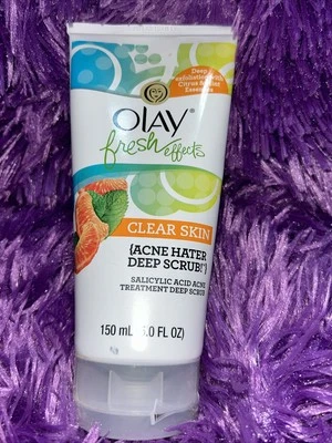 Olay Fresh Effects Piel Transparente Odiador del Acné Exfoliante Profundo 5 OZ Tratamiento Raro Nuevo Foto 1 de 4