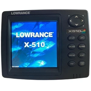 Lowrance X510C Fishfinder Sondeo Profundidad Sonda Unidad Cables Soporte Probado LEER - Imagen 1 de 22