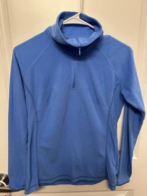 Толстовка Columbia светло-голубая женская на четверть молнии легкая флисовая размер маленький - Изображение 1 из 4