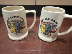 COPPIA TAZZE/PIETRE CERAMICA BILLY CARTER 1977 PRODOTTI SOUTHCREST OTTIME CONDIZIONI - Foto 1 di 5