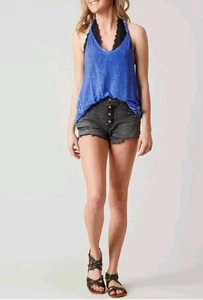 Free People Nectarine Tank XS Trägertop Electric Blue Twisted Straps Neu ohne Etikett - Bild 1 von 4
