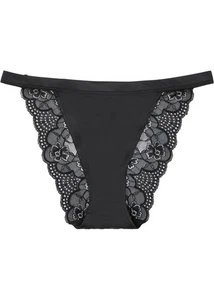 Mini Tanga Slip Gr. 36/38 Schwarz Damen-Unterwasche Panty String Unterhose Neu - Bild 1 von 1