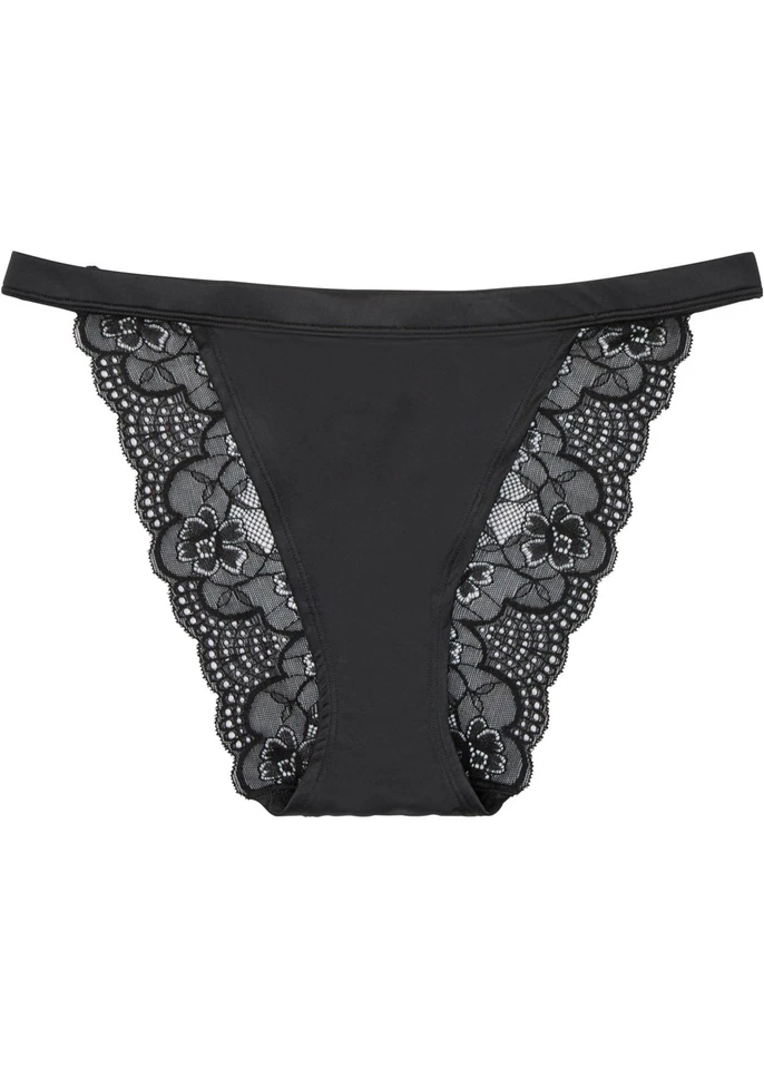 Mini Tanga Slip Gr. 36/38 Schwarz Damen-Unterwasche Panty String Unterhose Neu - Bild 1 von 1