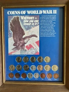 Monedas de níquel y centavos de la Segunda Guerra Mundial 1942-1945 y cómo cambiaron - Imagen 1 de 9