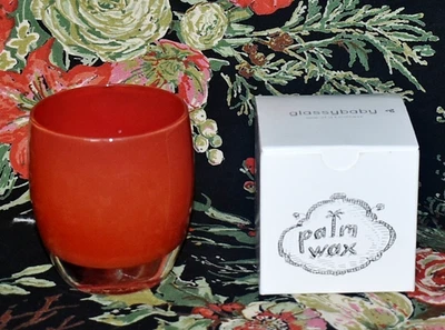 Glassybaby "RUDOLPH" Hand-Blown Votive Candle Holder w/Sticker & Tealights - Image 1 of 4