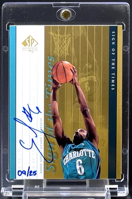 ( Gold /25 ) Eddie Jones 1999-00 SP Authentic Sign Of The Times Auto Hornets SSP - Image 1 of 2