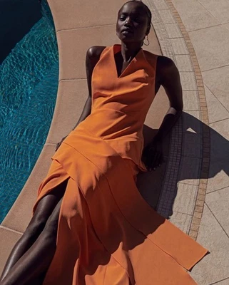 NWT RRP $590 Sass & Bide MOON MOVEMENTS Mango Dress Size 36 6 FREE POST - image 1 of 4