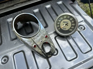 Panhead Speedometer Vintage Harley FLH FL Duo Glide Dash Cover - Picture 1 of 7