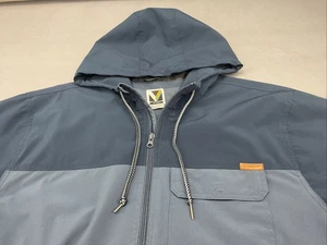 Voyager Wind-/Regenjacke mit Kapuze und durchgehendem Reißverschluss Herren 2XL 2-farbig blau - Bild 1 von 9