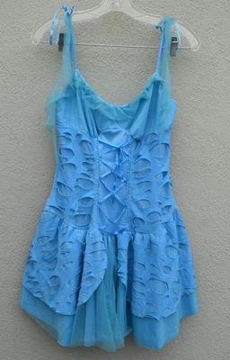 Leg Avenue Sexy Tattered Blue Fairy Pixie Dress Fairycore Women's Medium/Large - Image 1 of 4