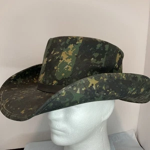 Leon Leather Company The Desperado Collection Cowboyhut Stoff Camoflage 22 Zoll   - Bild 1 von 7