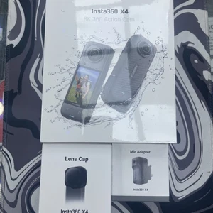 UK Insta360 X4 8K Action Camera, Brand New Boxed + MIC ADAPTER + LENSE CAP - Picture 1 of 6