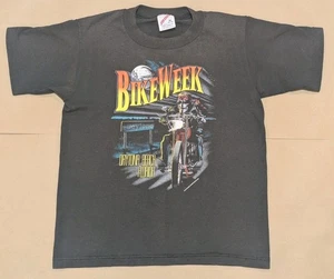 Vintage 1994 Daytona Beach Bike Week Kids T-shirt Size Medium 10-12  - Picture 1 of 15