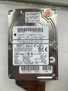 Vintage IBM DPLA-25120 IDE 5.1GB Hard Drive Apple Rare Collector Retro Vintage - Picture 1 of 4