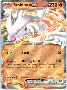 Pokémon TCG Reshiram Ex Reshiram Double Rare Holo - Picture 1 of 2