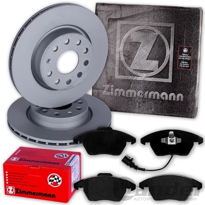 ZIMMERMANN BREMSSCHEIBEN+BELÄGE VORNE für SKODA FABIA NJ RAPID NH+SEAT IBIZA 6J - Bild 1 von 3