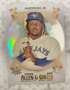 2021 Topps Chrome Allen & Ginter VLADIMIR GUERRERO JR Hot Foil Refractor! #63 - Bild 1 von 2