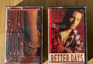 2 x BRUCE SPRINGSTEEN UK Cassette Tapes Human Touch (LP) Better Days (EP) - Picture 1 of 2