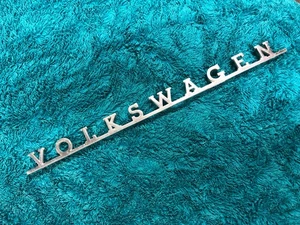 1960s VOLKSWAGEN TYPE 2 Chrome Rear Name Plate Badge KOMBI TRANSPORTER - Bild 1 von 5