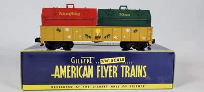S-Gauge Lionel American Flyer 6-48572 Christmas Gondola W/Coil Covers NIB - Image 1 of 4