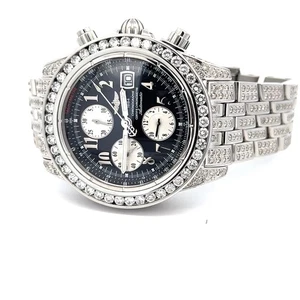 Herren Breitling Chronomat Evolution Automatik Chronograph 44MM Diamant Uhr - Bild 1 von 8