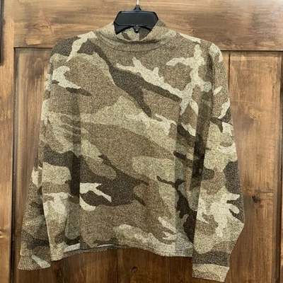 Camisa E439 Dantelle Verde Camuflaje Vellón Calce Cuadrado Ligera Manga Larga Talla L Foto 1 de 4