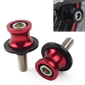 Bobine oscillanti CNC slider stand viti 10 mm per KAWASAKI ZX6R 1998-2011 rosso - Foto 1 di 7