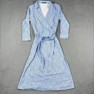 J. McLaughlin Verte Dress XS Textured Ridge Catalina Cloth Tie Belt Zip Prep - Picture 1 of 18