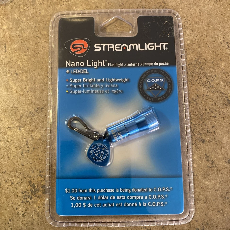 Streamlight Nano COPS Light Supporting Police LED 10 Lumens Easy One-Handed - Image 1 of 1