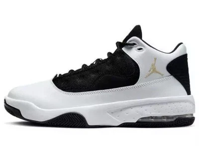 Nike Air Jordan Max Aura 2 White Black Metallic Gold CK6636-107 Men's Size New - Image 1 of 4