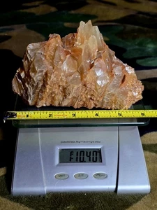 Mangan Orange Calcit Cluster Mineral Probe aus Broadwater Montana - Bild 1 von 10