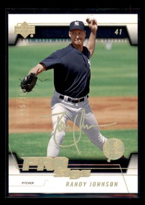 2005  Upper Deck Pro Sigs #41 Randy Johnson Gold /350 New York Yankees Baseball
