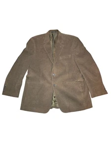 Lauren Ralph Lauren Medium Brown 100% Cotton Corduroy Two Button Blazer Size 44R - Picture 1 of 12