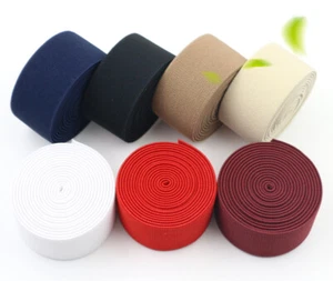 Stretchy Flat Elastic Waistband Rubber Twill Band For Trouser/Dress/Sewing Craft - Picture 1 of 15