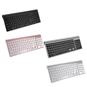 Desktop Slim 2.4G Wireless Keyboard Mute USB Receiver for Computer Notebook - Picture 1 of 29