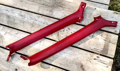 1968 OEM Cadillac Fleetwood / Deville (Set of 2) Pillar Post Covers *RED*   EC! - Image 1 of 4