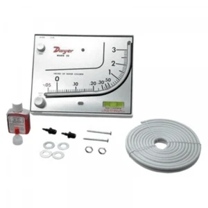 Dwyer Mark II 25 Red Liquid Filled Wall Mount Manometer - AUTHORIZED DISTRIBUTOR - Picture 1 of 7