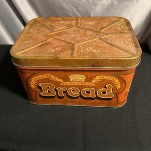 Vintage 1970's Cheinco Made in America Metal Bread Box Tin Better Baked Brand - Picture 1 of 7