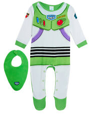 Baby Boys Disney Toy Story 4 Buzz Lightyear Babygrow + Bandanna Bib Gift Set