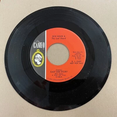BOB SEGER & THE LAST HEARD "EAST SIDE STORY" RARE CAMEO US PROMO 45 OCTOBER 1966 — 第 1/2 张图片