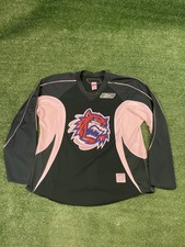 Bridgeport Sound Tigers Islanders Size 56 2XL Official Reebok Jersey Fight Strap