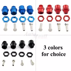 1/8 12mm to 17mm Wheel Hex Hub Adapter Conversion Extension Pack for 1/10 RC Car - Picture 1 of 34