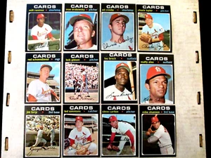 1971 TOPPS ST LOUIS CARDINALS TEAM SET..NM TO EX AVG..GIBSON, CARLTON,SIMMONS RC - Picture 1 of 6